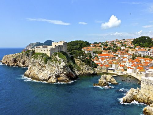 dubrovnik coast seascape