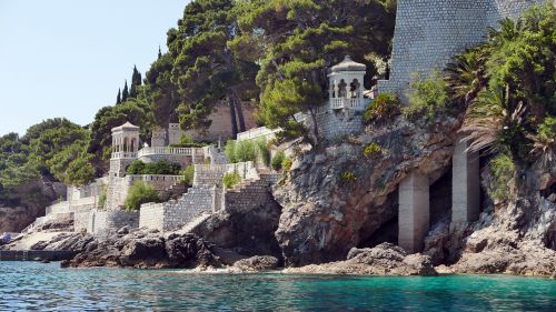 dubrovnik beach castle