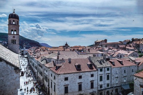 dubrovnik croatia summer time  architecture  old