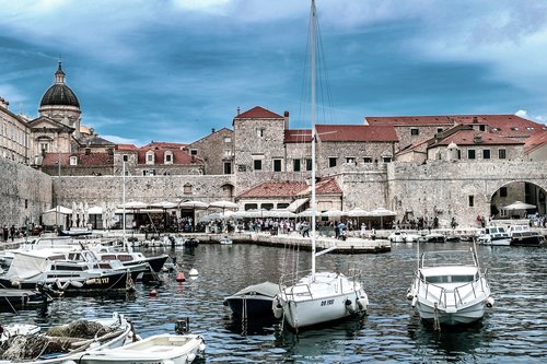 dubrovnik old town croatia water  architecture  travel