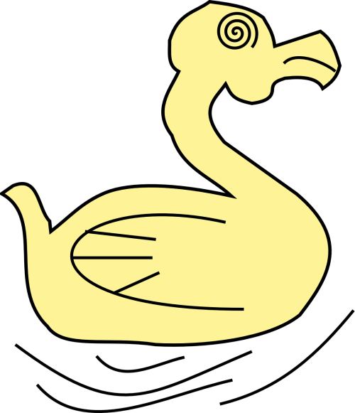 duck yellow swimming