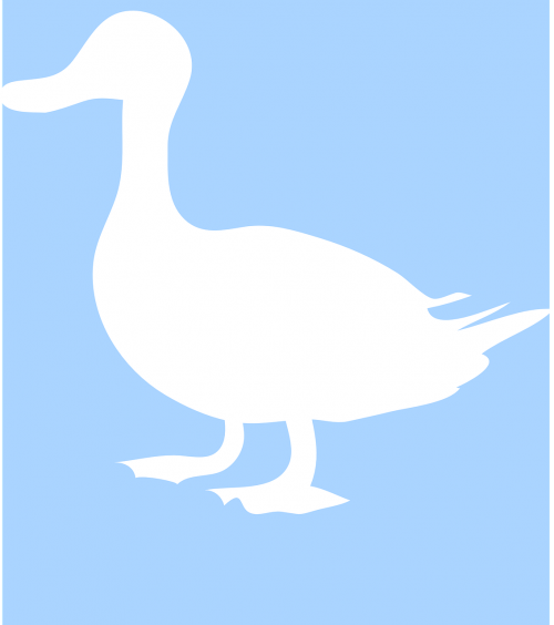 duck silhouette white