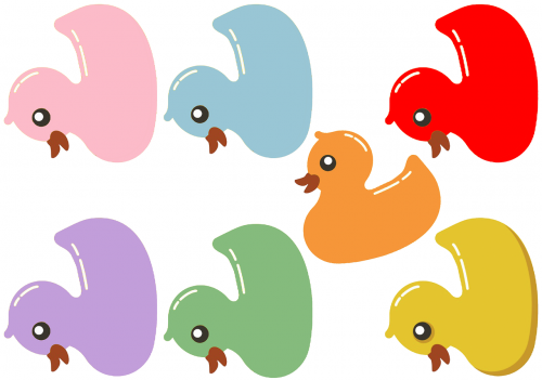 ducks cartoon colorful