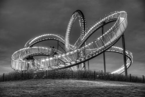 duisburg monochrome bridges