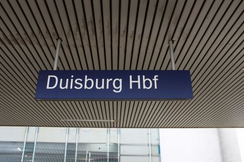 duisburg central station shield