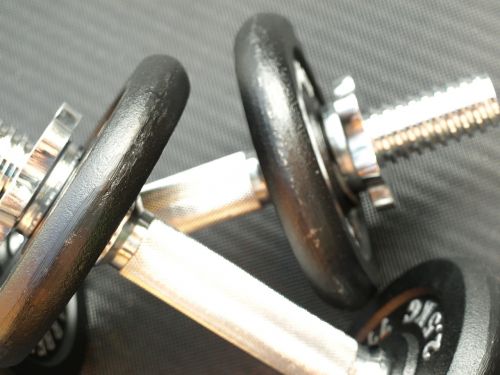 dumbbell pair dumbbells weight plates