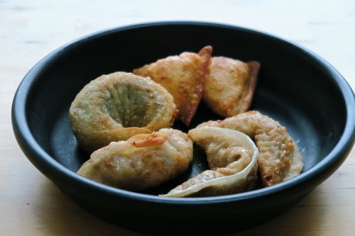 dumplings fried food korean