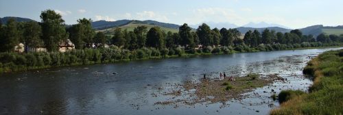 dunajec river nature poland