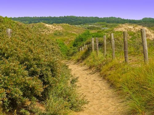 dune landscape away hill
