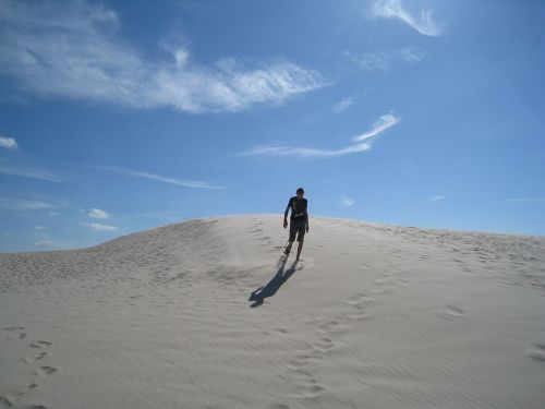 dune of råbjerg mile jutland north denmark