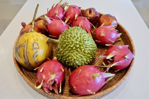 durian dragonfruit tropical