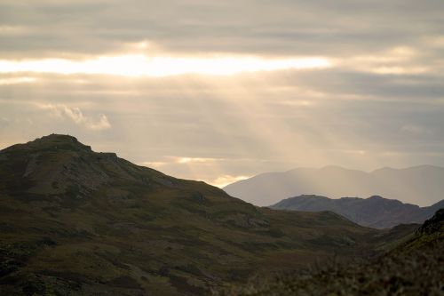 dusk mountain sunset