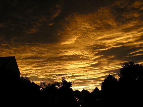 dusk twilight clouds