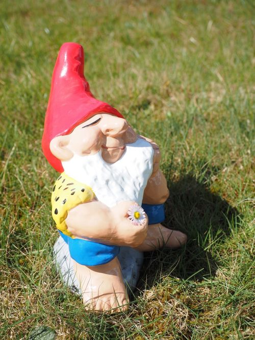 dwarf garden gnome satisfied