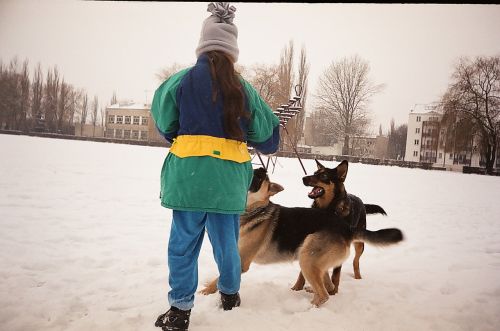 Girl And Dog