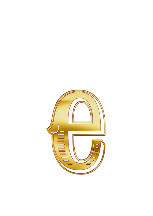 e letters alphabet