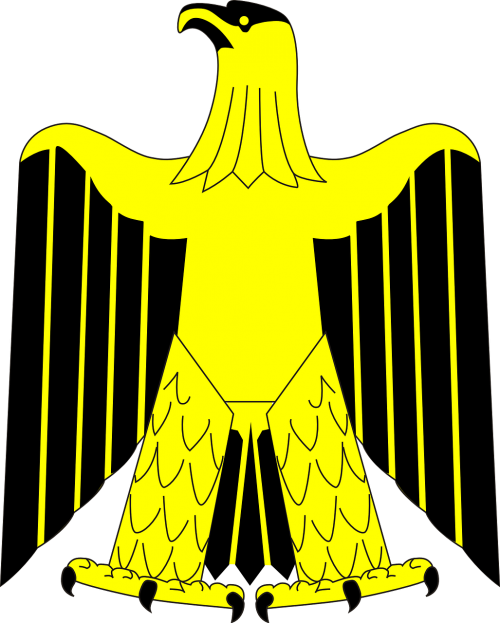 eagle heraldic animal gold