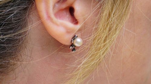 earring ear woman
