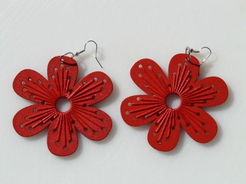 earrings jewellery red