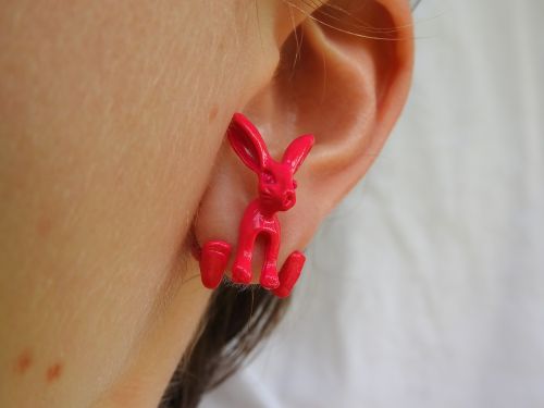 earrings jewelry rabbit