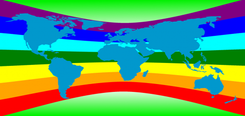 earth world flag