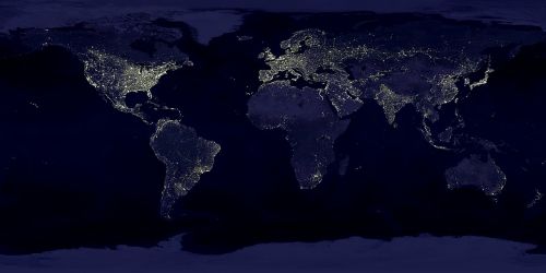 earth earth at night night