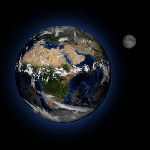 earth moon space
