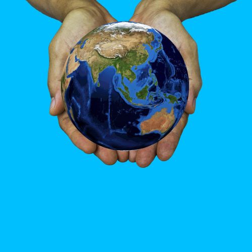 earth world hands