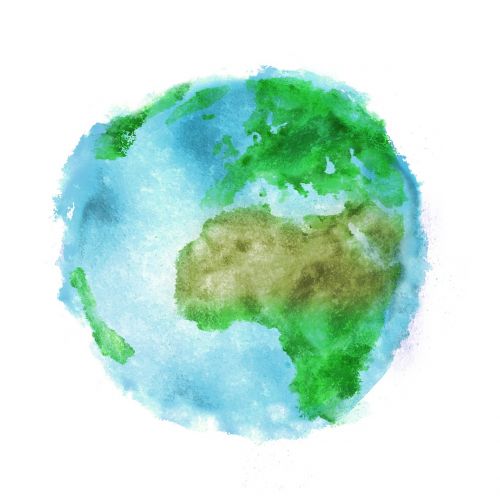earth watercolor paint