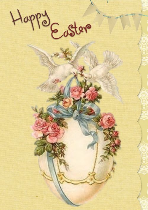 easter greeting card vintage