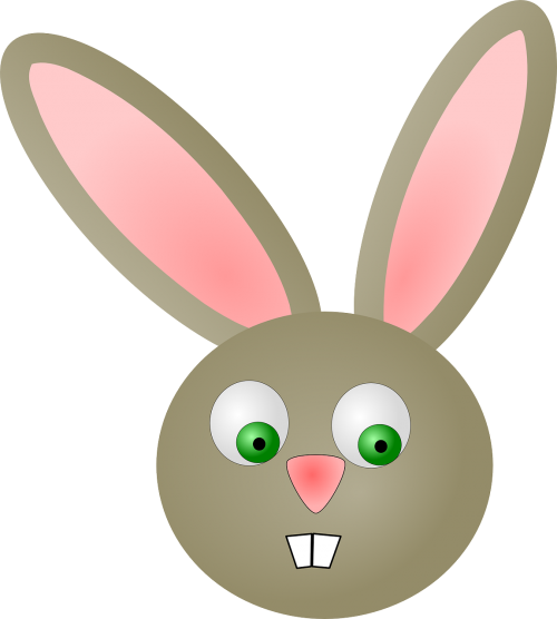 easter rabbit head