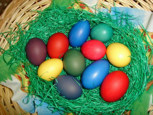 easter colorful eggs egg
