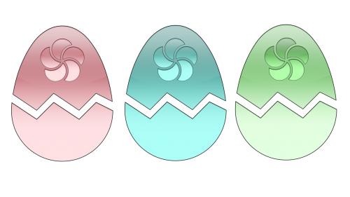 easter eggs red