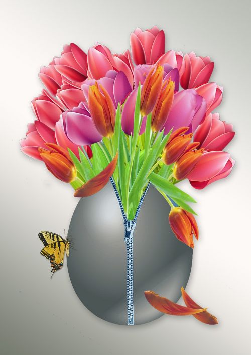 easter tulips flower