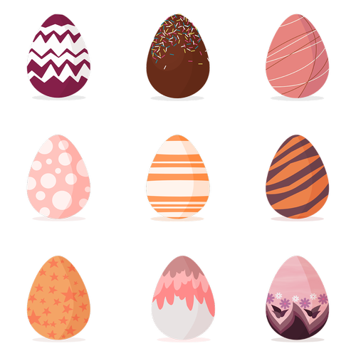 easter  eggs  painted