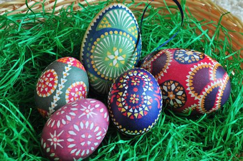 easter easter eggs painted