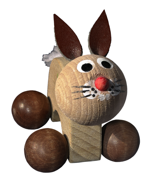 easter decoration wooden toys hare