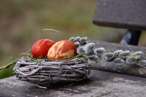 easter eggs easter nest easter decoration
