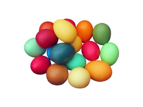 easter eggs colorful color