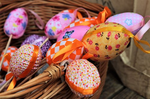 easter eggs  colorful  decoration