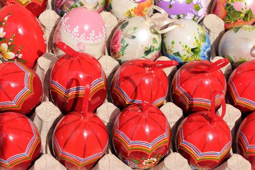 easter eggs  colorful  decoration