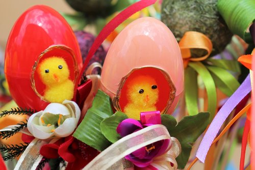 easter eggs  colorful  decoration