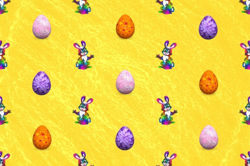 Easter Eggs And Bunny 2