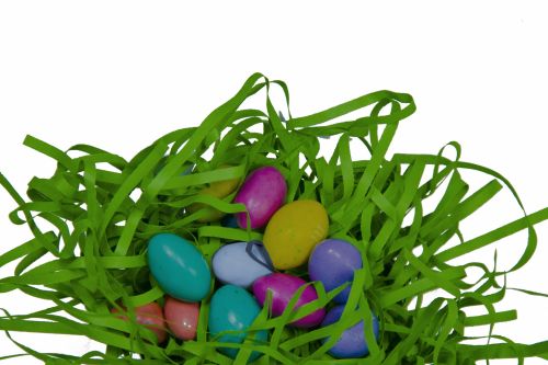 Easter Eggs In Grass