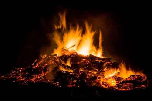 easter fire bonfire fire