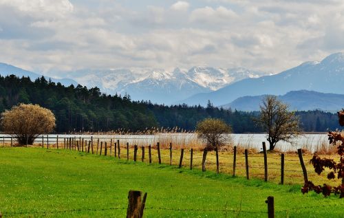 easter lake iffeldorf landscape