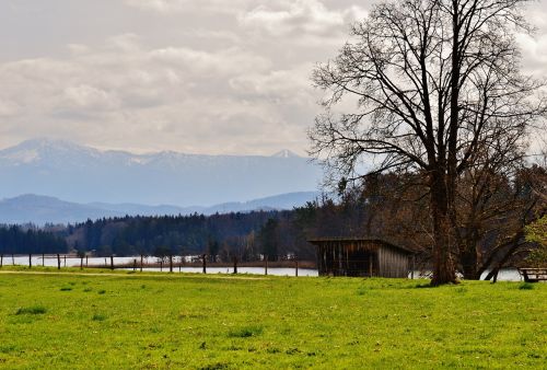 easter lake iffeldorf landscape