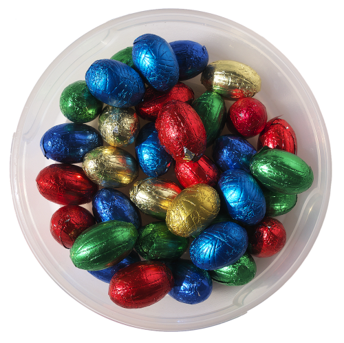 easter nest colorful eggs chocolate