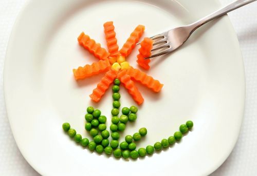 eat carrots peas
