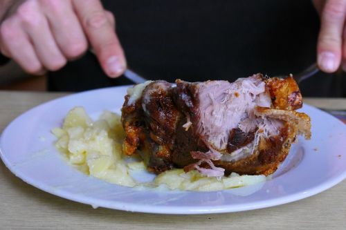 roast leg of pork andechs meal